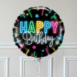 Ballon Cadeau - Happy Birthday Néon - GP