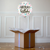 Ballon Cadeau - Happy Birthday Hooray