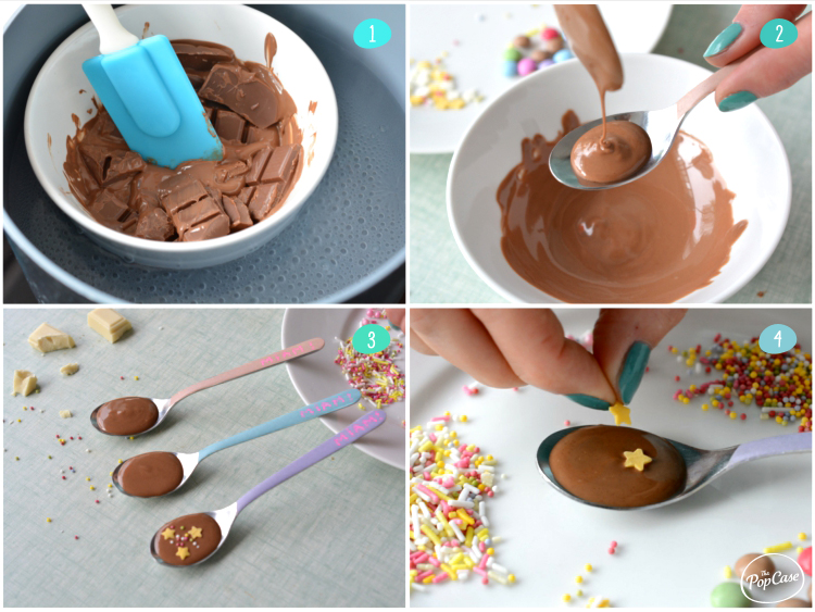 Faire des Cuillères Chocolat Pop et Originales- DIY • ThePopCase